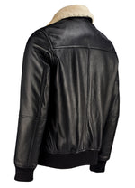 American Bomber Leather Jacket - Black