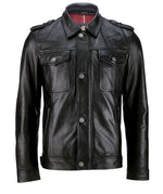 Trucker Leather Jacket - Cow Leather