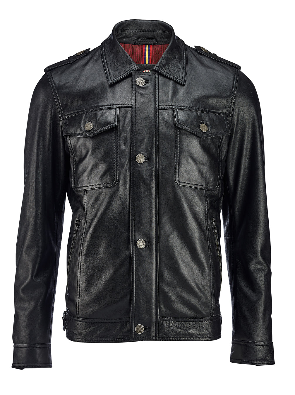 Retro Leather Jacket (Lamb Leather) - The Long Voyage 3XL