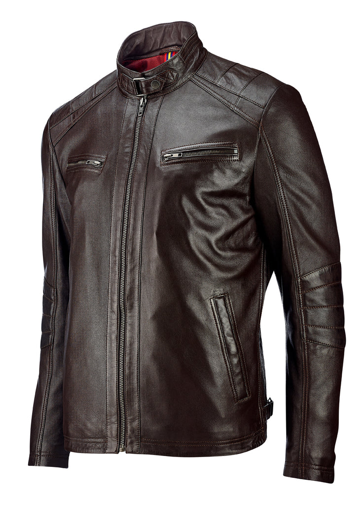 Veteran Leather Jacket - Brown Thelongvoyage – TheLongVoyage