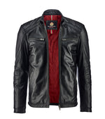 Veteran Leather Jacket - Black 