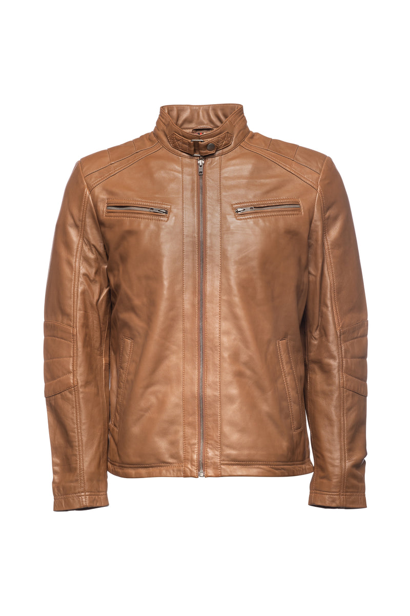Veteran Leather Jacket - Tan