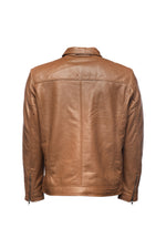 Classic Leather Jacket - Tan